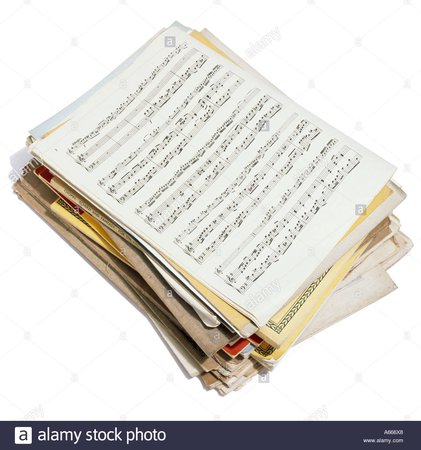 sheet music stack - Google Search
