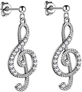 Amazon.com : music note earrings