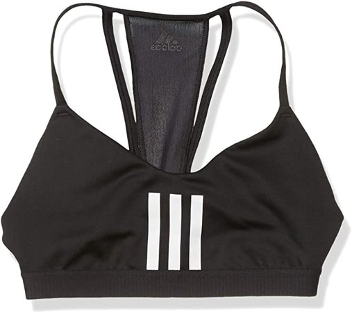 adidas Women's All Me 3-Stripes AEROREADY Training Pilates Yoga Workout Bra