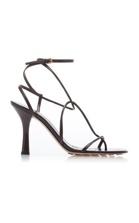 Leather Strappy Heeled Sandals by Bottega Veneta | Moda Operandi
