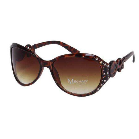 Sunglasses | Shop Women's Tortoise Oval Style Sunglasses at Fashiontage | MES1402