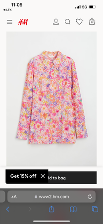 hm floral shirt