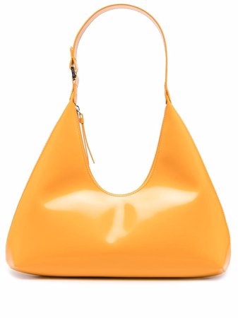 BY FAR patent-leather shoulder bag