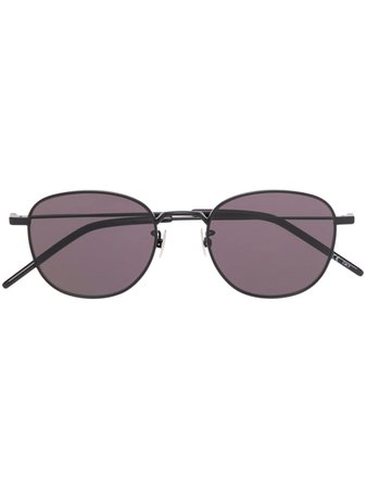 Saint Laurent Eyewear Round Frame Sunglasses - Farfetch