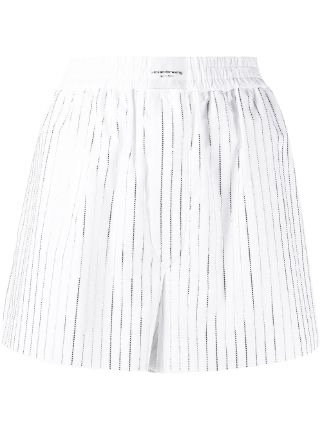Alexander Wang sequin striped shorts