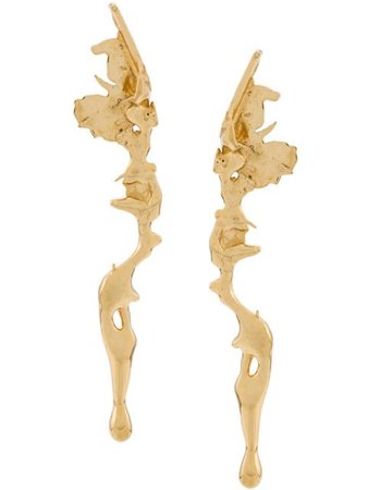 Shop gold Annelise Michelson Lava earrings with Express Delivery - Farfetch