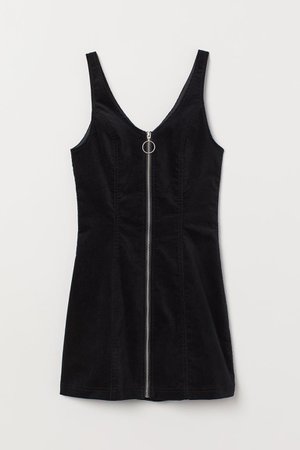 Velvet Dress - Black - Ladies | H&M US