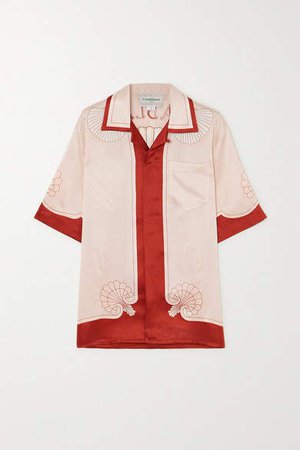 Casablanca - Printed Silk-satin Shirt - Red