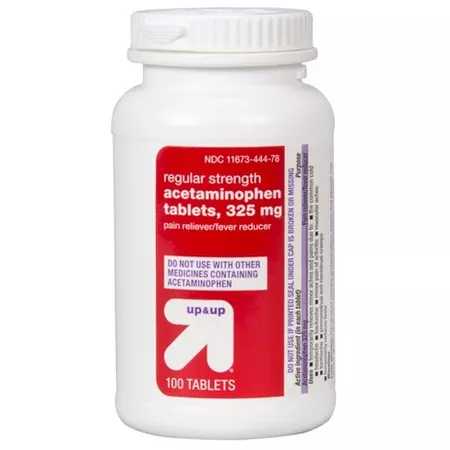 Acetaminophen Regular Strength Pain Reliever & Fever Reducer Tablets - (Compare to Regular Strength Tylenol Tablets) - 100ct - Up&Up : Target