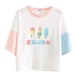 Pastel Japanese Popsicle Tee T-shirt Harajuku Japan | Kawaii Babe