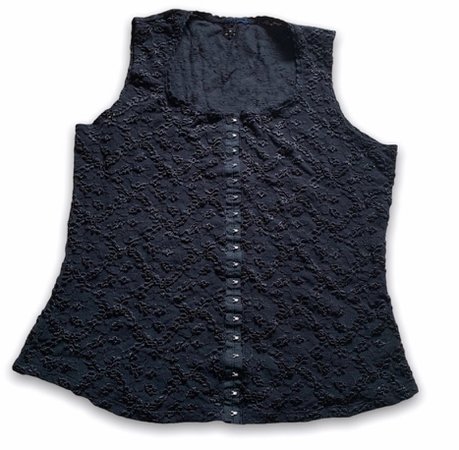 lace faux corset top