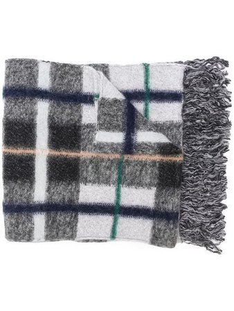 Stella McCartney long plaid scarf £545 - Shop Online SS19. Same Day Delivery in London