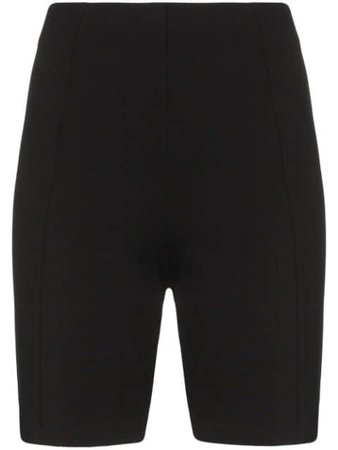 Ninety Percent Zipped Bicycle Shorts NCBW0061 Black | Farfetch