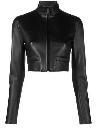 Prada Cropped Nappa Leather Jacket - Farfetch