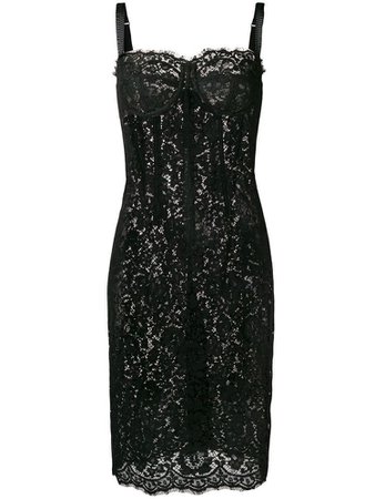 DOLCE & GABBANA fitted lace dress