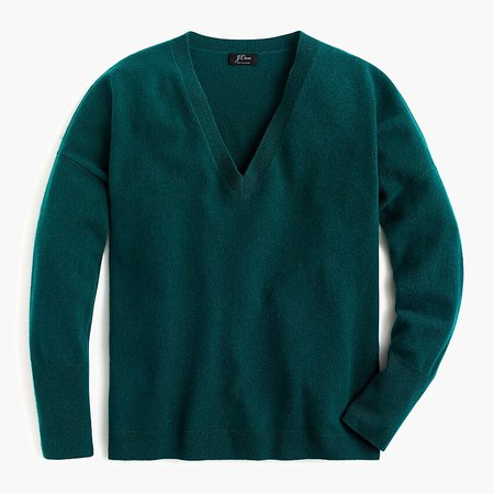 J.Crew: V-neck Boyfriend Sweater In Everyday Cashmere