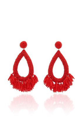 Rafela Beaded Drop Earrings by Deepa Gurnani | Moda Operandi