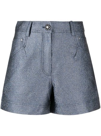 SHIATZY CHEN Glittered Denim Shorts - Farfetch