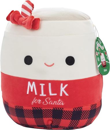Amazon.com: Squishmallows 10" Alten The Milk for Santa - Official Kellytoy Christmas Plush - Collectible Soft & Squishy Holiday Stuffed Animal Toy - Add to Your Squad - Gift for Kids, Girls & Boys - 10 Inch : Toys & Games