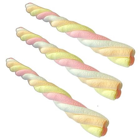 Amazon.com : Marpoles Marshmallow Poles Candy Twist Pack of 3 Individually Wrapped Unicorn Party Favors 27 Marshmallow Treats Total : Grocery & Gourmet Food