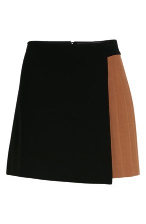 Alice + Olivia Toni Asymmetric Colorblock Skirt | Nordstrom