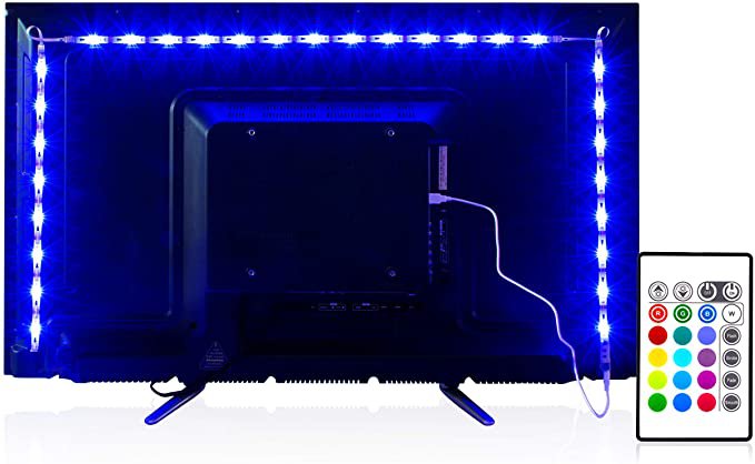 Amazon.com: PANGTON VILLA Led Strip Lights 6.56 Feet for 40-60 Inch TV Usb Backlight Kit with Remote Rgb 16 Colors Bias Mood Lamp for Bedroom, Room Hdtv: Home & Kitchen