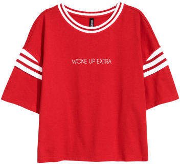 Short Jersey Top - Red