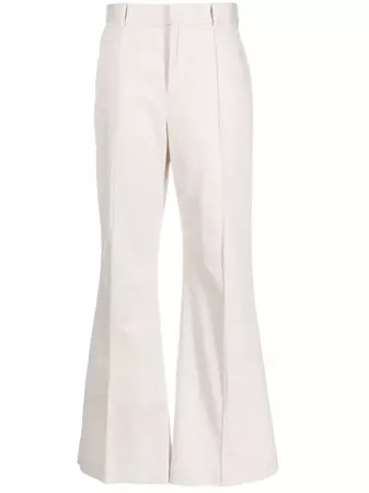 Polo Ralph Lauren high-waisted stretch-cotton Flared Trousers - Farfetch