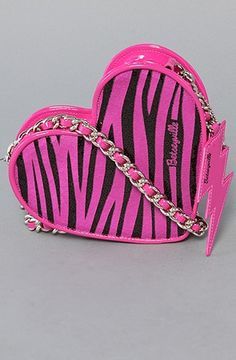wild animal print heart purse