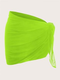 green wrap skirt asymmetrical