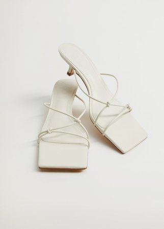 Knots heel sandals - Woman | Mango Denmark