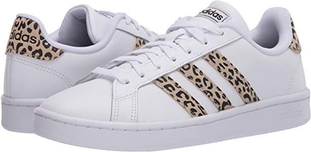 Amazon.com | adidas Women's Grand Court Tennis Shoe, White/Multicolor/White, 7 M US | Fashion Sneakers