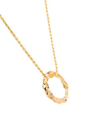 Gold Hermina Athens full moon necklace FMCCG - Farfetch