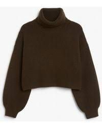 cropped brown turtleneck - Google Search
