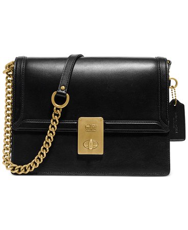 COACH Refined Calf Leather Hutton Shoulder Bag & Reviews - Handbags & Accessories - Macy's