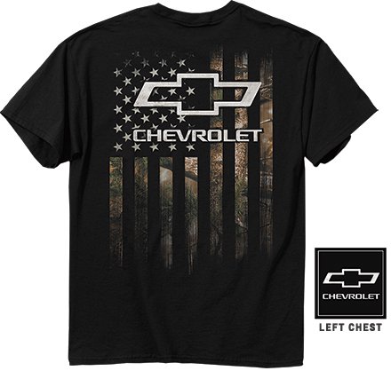 Chevrolet Camo Flag T-Shirt - ChevyMall