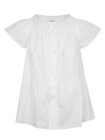 Red Valentino Buttoned Off-shoulder Blouse