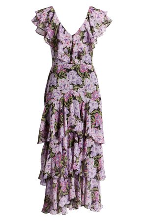 WAYF Chelsea Tiered Ruffle Maxi Dress (Regular & Plus) lilac