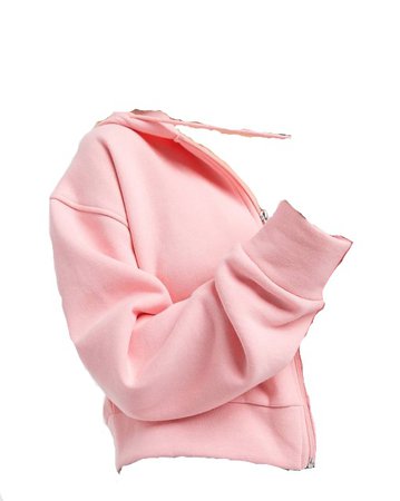 pink top shop hoodie