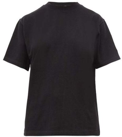 Smith Oversized Cotton Jersey T Shirt - Womens - Black
