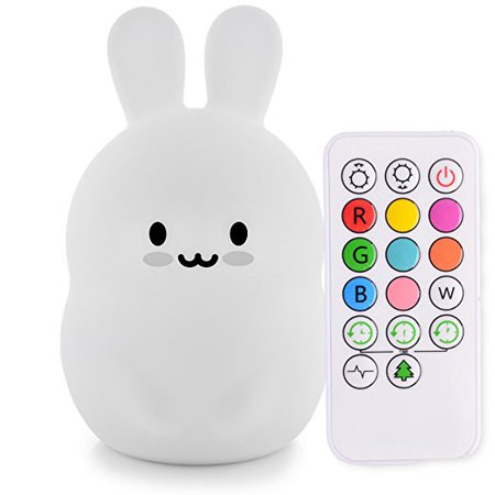 Amazon.com: LumiPets Cute Animal Silicone Baby Night Light with Touch Sensor and Remote - Portable and Rechargeable Infant or Toddler Cool Color Changing Bright Nightlight Lamp: Baby