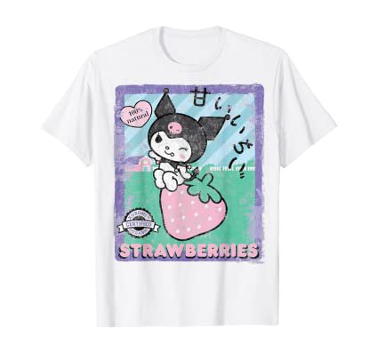 Amazon.com: Kuromi Strawberry Picking Strawberries Farm T-Shirt: Clothing
