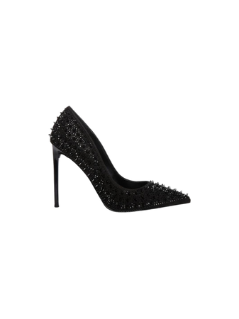 spikes studs black heels shoes