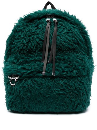 Diesel Dhorian faux-fur backpack green P00785P3636 - Farfetch