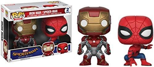 Amazon.com: POP! Marvel: Spider-Man Homecoming 2-pack Iron Man & Spider-Man : Toys & Games