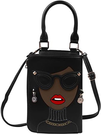 Amazon.com: Emprier Women Funky Lady Face Crossbody Shoulder Bags Novelty Personalized Top Handle Satchel Purse : Clothing, Shoes & Jewelry