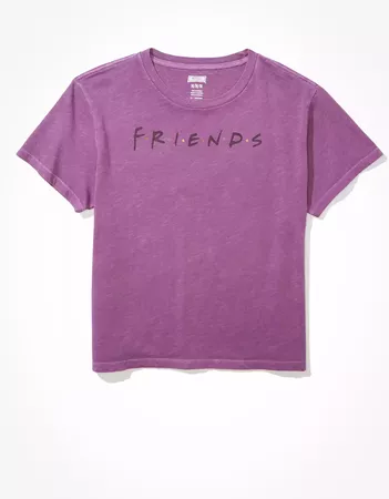 Tailgate Women's Friends Cropped T-Shirt purple