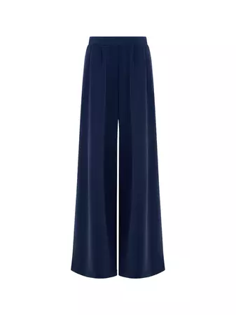 Wren Wide Leg Trouser Midnight Blue | French Connection US
