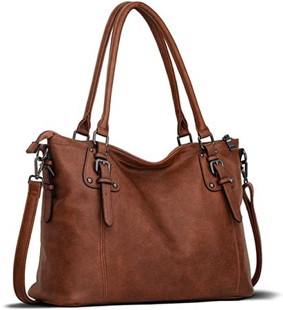 Amazon.com: Large Bags for Women Hobo Tote Purses Ladies Shoulder Handbags Faux Leather Black: Clothing
