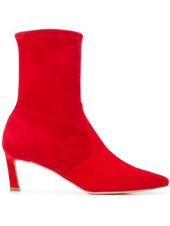 Red Stuart Weitzman Rapture Sock Boots | Farfetch.com